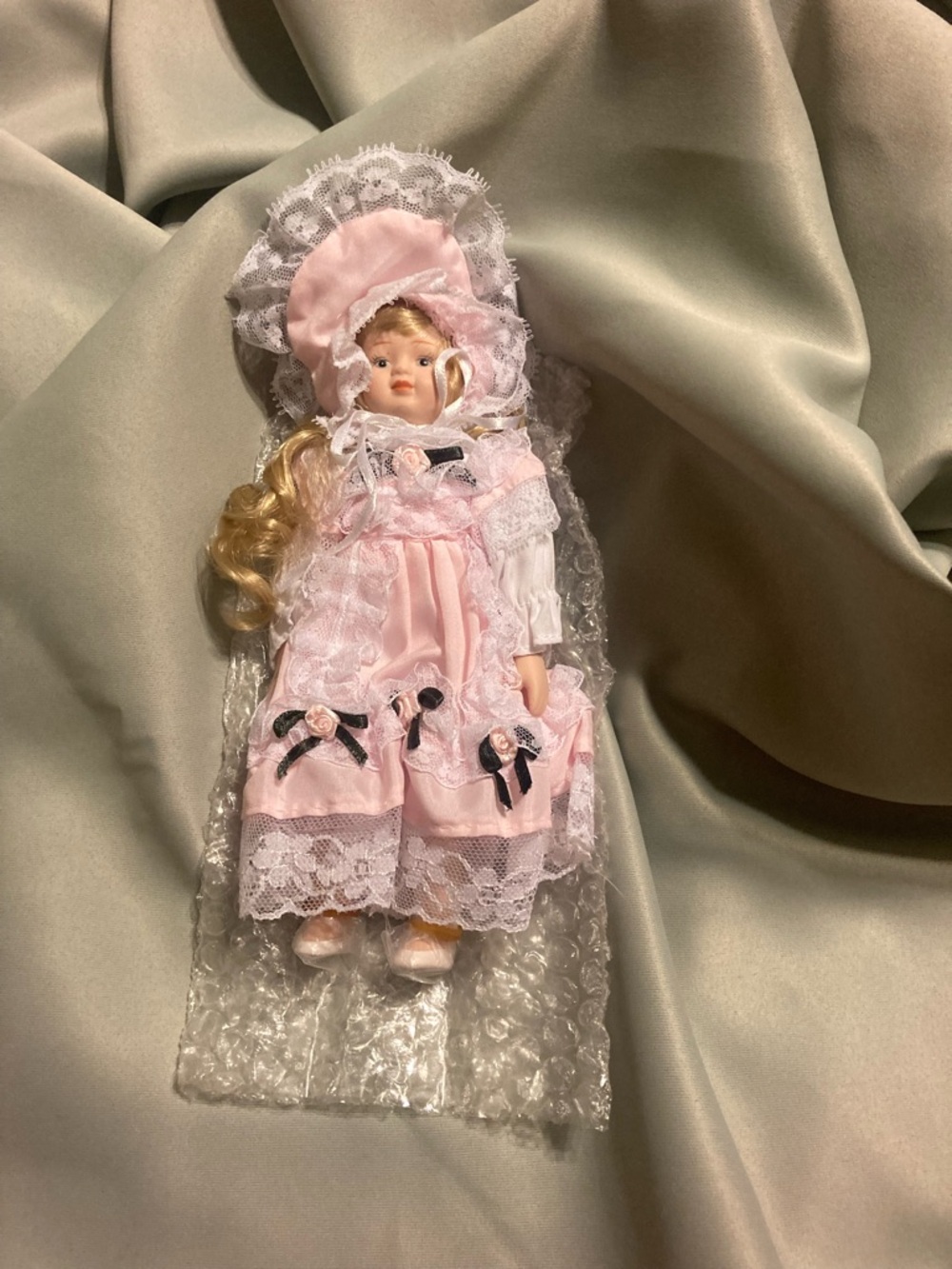 Vintage Peabody & Wright Porcelain Dolls New Pink 8 inch doll